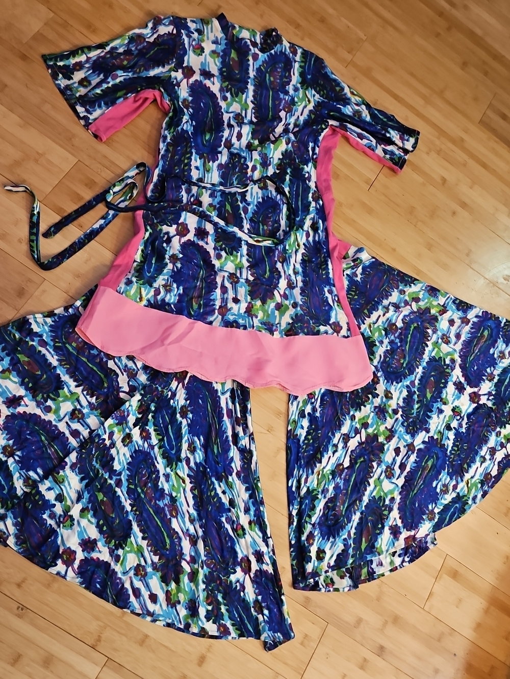 Vintage Handmade Ooak 1960s Mod Squad   Style Go Go Costume Pant Dress Tunic